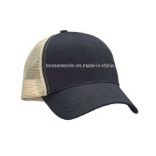 Nach Maß Baumwolle Plain Schwarz Trucker Style Baseball Cap Sport Hut